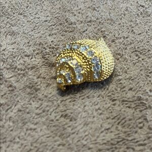 Kenneth Jay Lane Gold and Silver Brooch